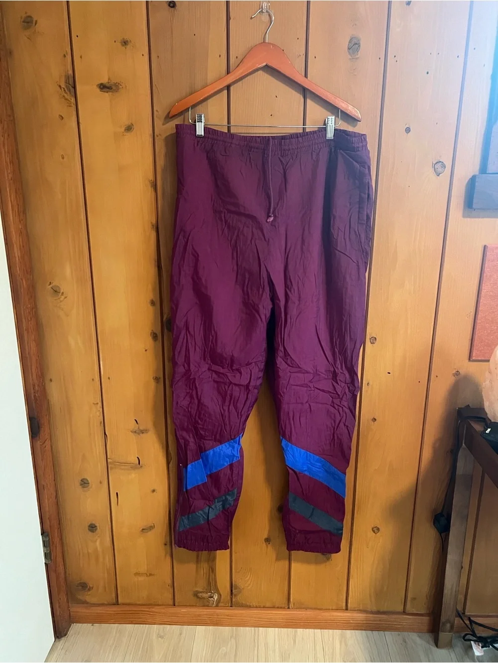 90’s Avait Sportif Color-Block Windbreaker & Pants! XL - Plum, Blue, Charcoal